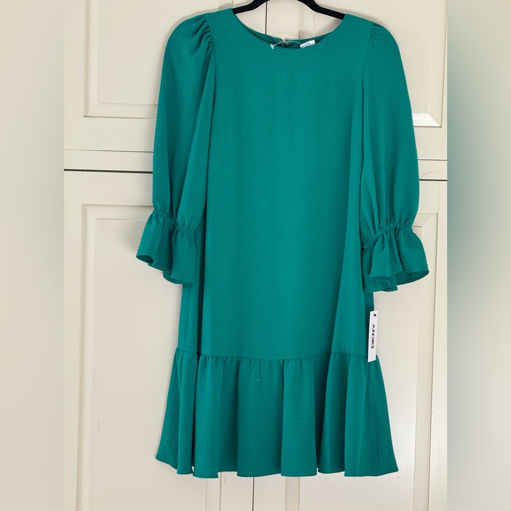 Emerald green DKNY dress